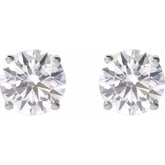 14K White 2 1/2 CTW Lab-Grown Diamond Stud Earrings